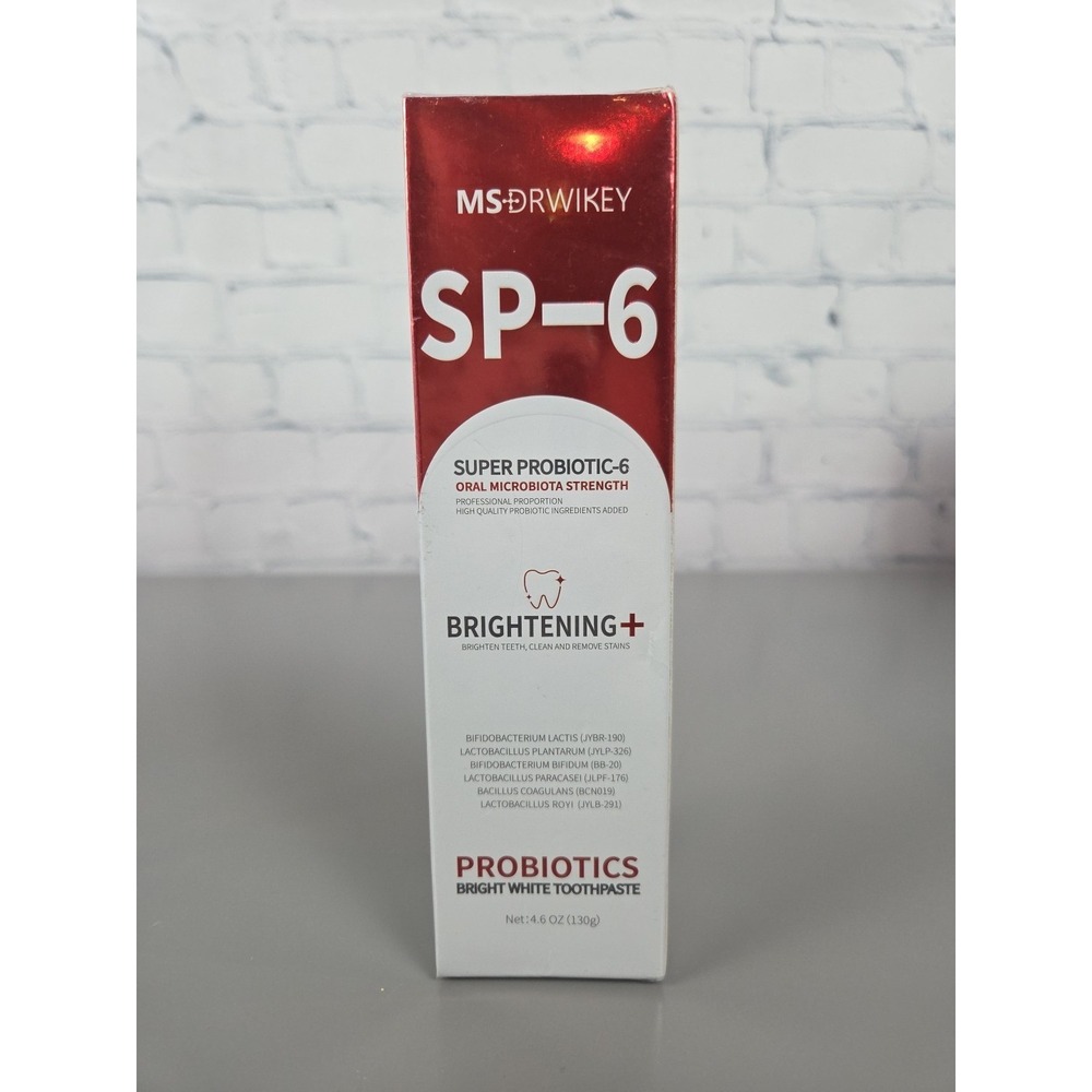 MS Drwikey SP-6 Probiotic Bright White Toothpaste 4.6oz Brightening Professional